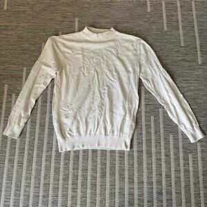 CLOSET CLOSETOUT: Brave Soul London White Mock Neck Sweater – Size M